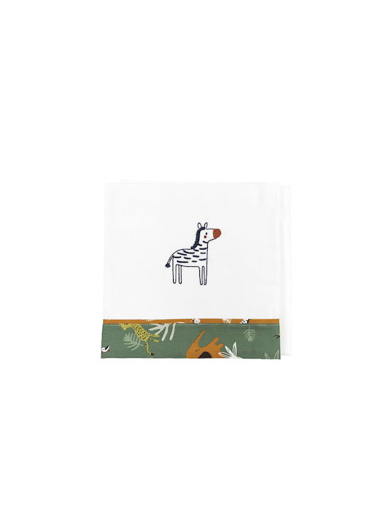 Baby Star Set of Fitted Baby Sheets Kenya White 70x95cm