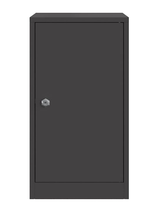 vidaXL Außenbereich Briefkasten Inox in Schwarz Farbe 30x23x55cm
