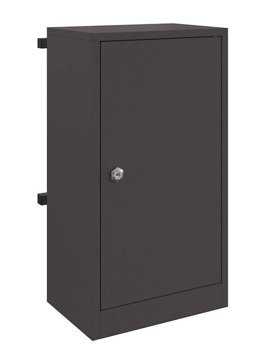 vidaXL Außenbereich Briefkasten Inox in Schwarz Farbe 30x23x55cm