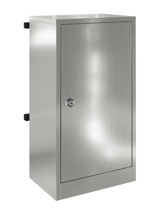 vidaXL Cutie Poștală pentru Exterior Inox în Culoarea Negru 30x23x55cm