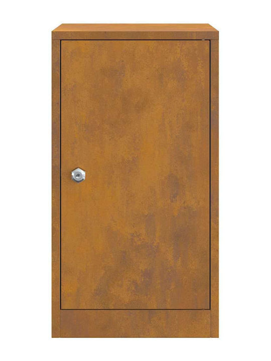 vidaXL Außenbereich Briefkasten Inox in Braun Farbe 30x23x55cm
