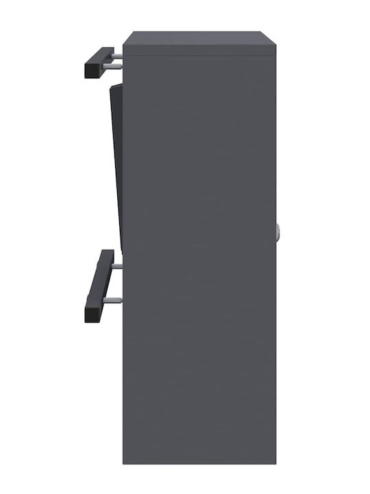 vidaXL Cutie Poștală pentru Exterior Inox în Culoarea Gri 30x23x55cm