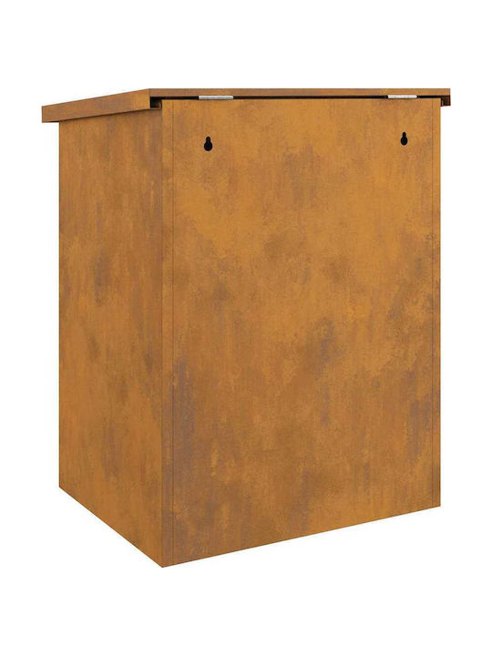 vidaXL Θυρίδα Γραμματοκιβωτίου Inox σε Καφέ Χρώμα 44x35x59cm
