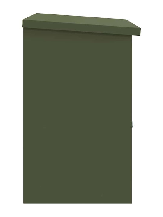 vidaXL Outdoor Mailbox Inox in Green Colour 44x35x59cm