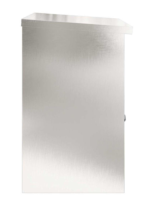 vidaXL Outdoor Mailbox Inox in Silver Color 44x35x59cm