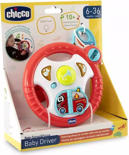 Chicco Steering Wheel Interactive Toddler Steering Wheel with Music and Sounds for 6++ Months
