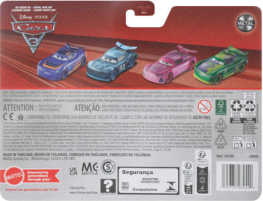 Mattel Cars Toy Car Nick Shift and Barry DePedal for 3++ Years