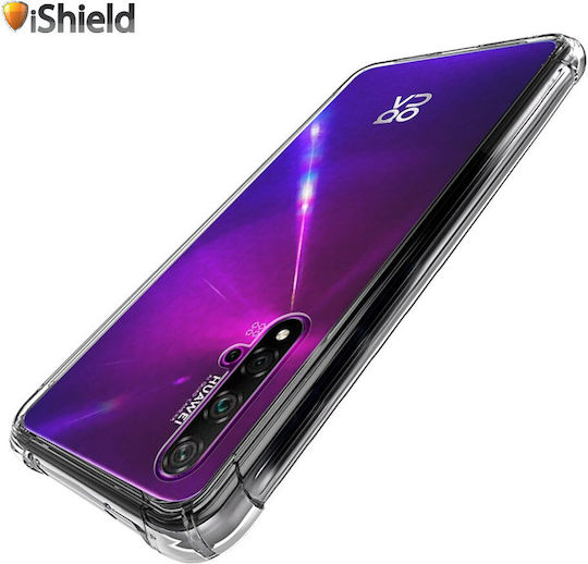 Huawei Nova 5T Schutzhülle Transparentes Silikon Stoßfest Ecken Kunststoff Rückseite Ishield Klar