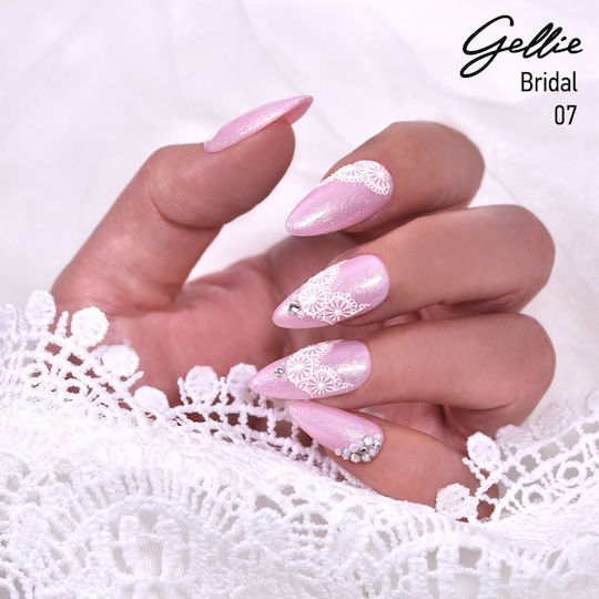 Gellie Bridal Halb-permanenter Nagellack 7 mit Glitter 10ml 1Stück