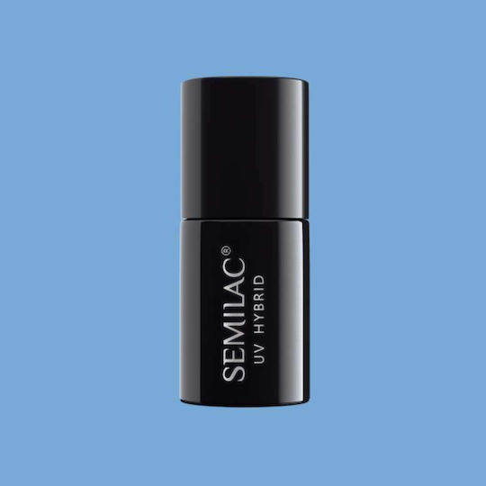 Semilac Classic Semi-Permanent Nail Polish Denim Blue 084 7ml 1pcs