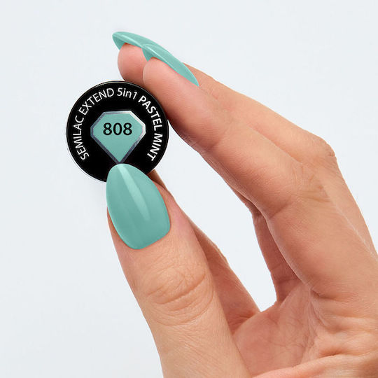 Semilac Classic Хибриден Лак за Нокти Pastel Mint 808 7мл 1бр