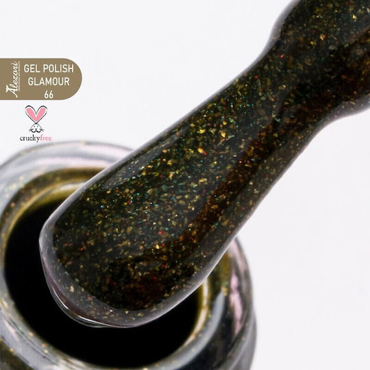 Alezori Glitter Semipermanent Lac de Unghii 4160 cu Glitter 15ml 1buc