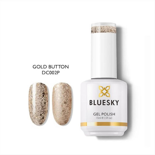 Bluesky DC Ημιμόνιμο Βερνίκι Νυχιών Gold Button 002 15ml