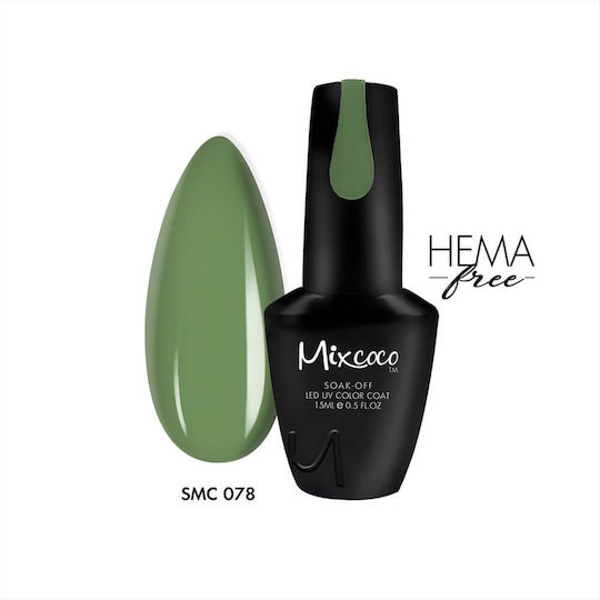 Mixcoco Semipermanent Lac de Unghii 078 cu Glitter SMC078 15ml 1buc