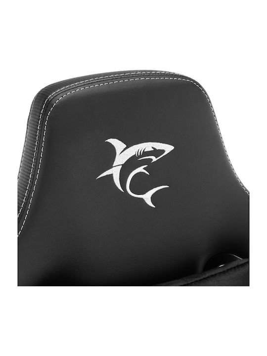 White Shark 107-01-000615 Καρέκλα Gaming Δερματίνης με Ρυθμιζόμενα Μπράτσα Μαύρη