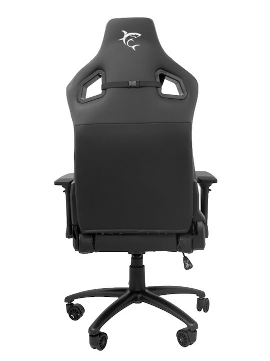 White Shark 107-01-000615 Καρέκλα Gaming Δερματίνης με Ρυθμιζόμενα Μπράτσα Μαύρη