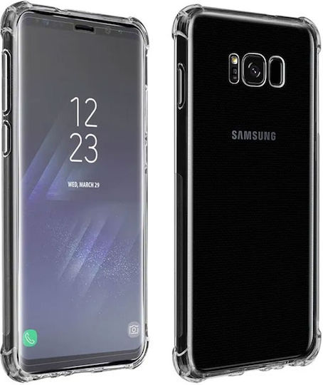 Husă Antișoc Samsung Galaxy S8 Plus Transparentă Hard Acrylic Back Silicon Edges Cornere Anti-cadere Ishield Clar