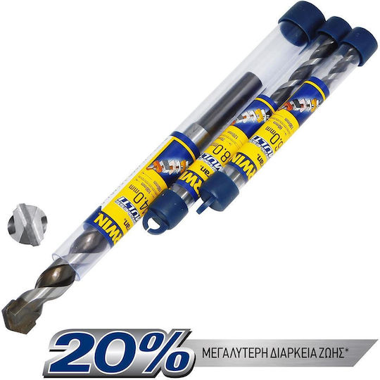 Irwin Multipurpose Cordless Τρυπάνι Καρβιδίου με Κυλινδρικό Στέλεχος για Γυψοσανίδα, Γυαλί, Πλακίδια, Δομικά Υλικά, Μέταλλο και Ξύλο 5mm