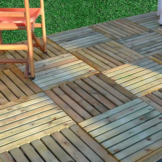Showood Wood Garden Decking Board 50x50cm