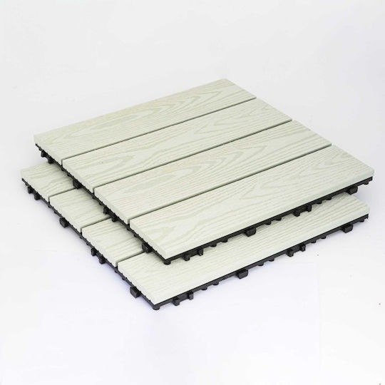 Showood Πλακάκι για Δάπεδο Κήπου από WPC 30x30εκ.