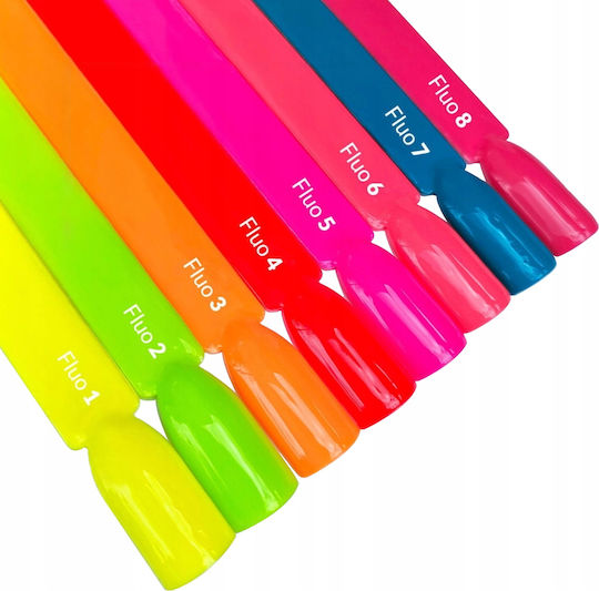 Claresa Fluo Ημιμόνιμο Βερνίκι Νυχιών Fluo 5 5ml