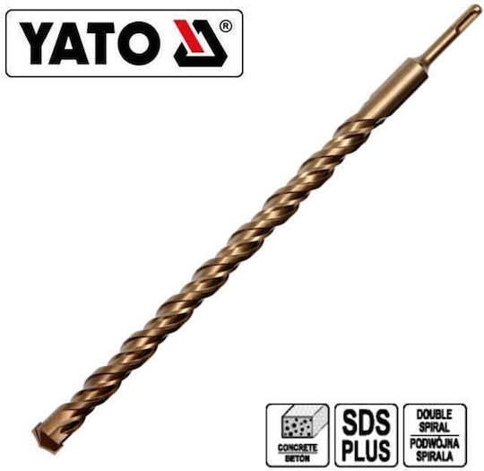 Yato Four-Cut Drill with SDS Plus Shank for Masonry 16x600mm
