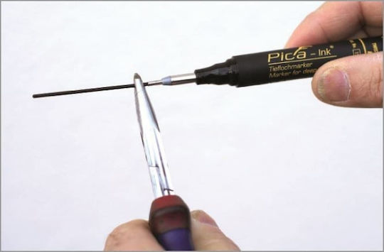 Pica 150/40 Marker Engraving Marker for Deep Holes Red