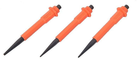 Tactix Tactix Needle-Chisel-Pin Punch Set 3 Pieces Hand Tools with Plastic Handle