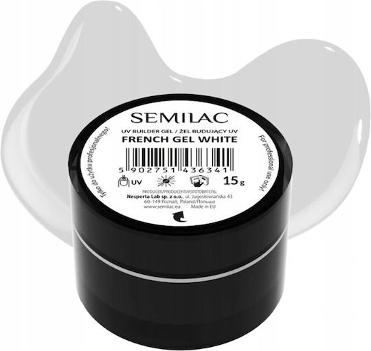 Semilac Builder Gel Νυχιών Λευκό 15ml