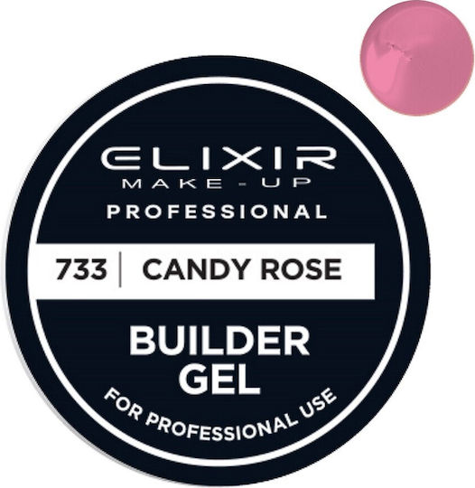 Elixir Builder Gel Νυχιών 733 Candy Rose 15ml 15gr