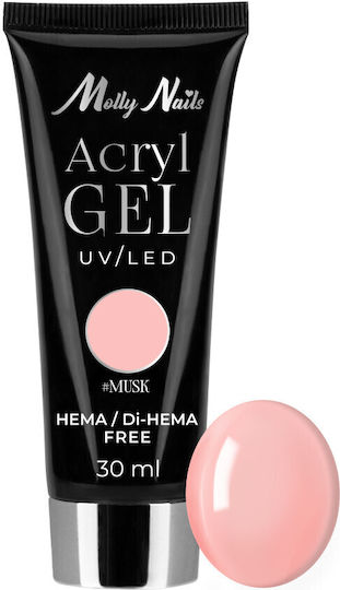 Molly Lac Musk Acrygel Gel pentru Unghii Roz 30ml