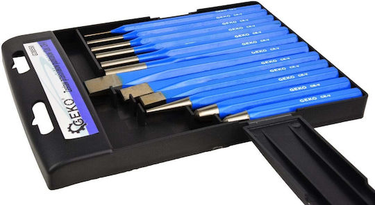 Geko Set Punches, Pins & Chisels 12pcs G38550 Hand Tool Set 12pcs