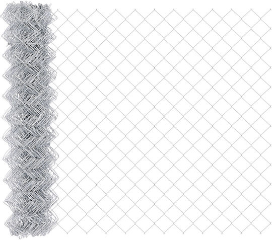 vidaXL Wire Fencing Galvanized Set Gray 1x10m