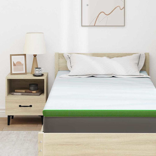 vidaXL Ανώστρωμα Μονό Polyester 100x200x6εκ.