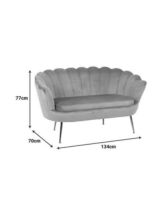 Daimon Doppelsitzer Sofa Samt Pistazie Farbe 134x70x77cm
