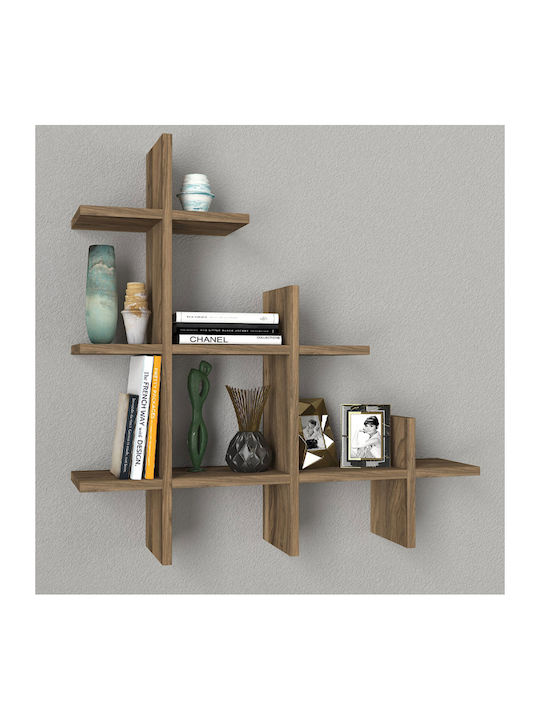 Shelf Wall Juke Walnut 81.8x18x80cm