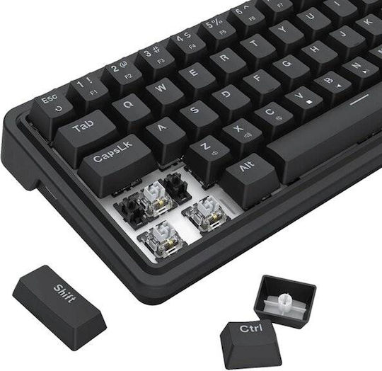 Redragon K709 Gaming Μηχανικό Πληκτρολόγιο 65% με RGB φωτισμό (Αγγλικό US)
