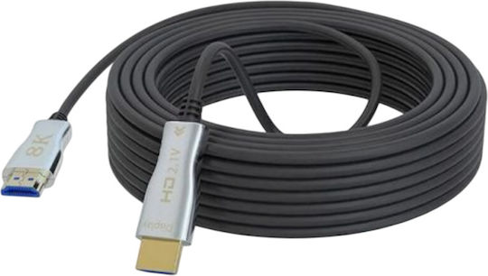 Anga HDMI 2.1 Ultra High Speed 48Gbps 4K 120Hz HDR VRR Cable HDMI Male - HDMI Male 15m Black