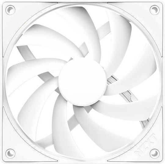 NZXT F120Q Case Fan 1700rpm 74.26cfm Without LED Lighting And 4-Pin PWM Connection White