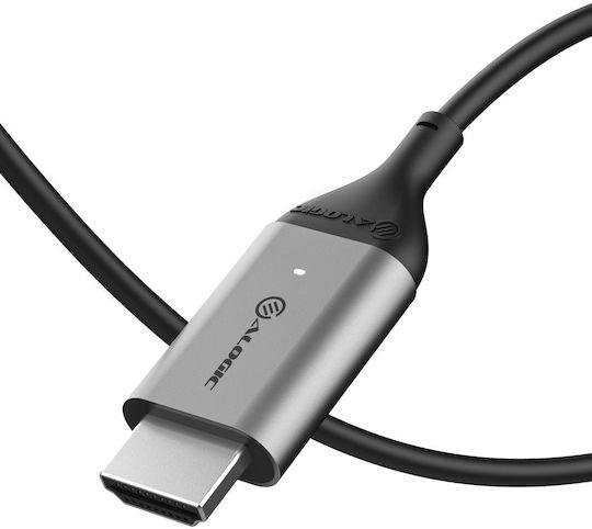 Alogic Konverter USB-C / HDMI männlich zu USB-C / HDMI weiblich Schwarz 1Stück (ULCHD02-SGR)