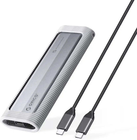 Orico Hard Drive Case M.2 SATA III NVME with connection Type-C in Gray color