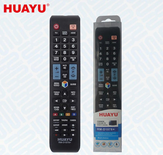Huayu Съвместим Дистанционно управление за телевизор RM-D1078+2 за Τηλεοράσεις Samsung