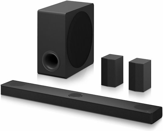 LG Soundbar 5.1.3 HDMI and Wi-Fi 580W with Wireless Subwoofer and Remote Control Black DS80TR