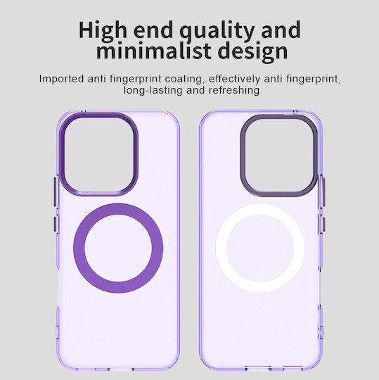 Techsuit Umschlag Rückseite Kunststoff / Silikon Lila (Honor 400 Lite)