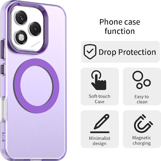 Techsuit Umschlag Rückseite Kunststoff / Silikon Lila (Honor 400 Lite)