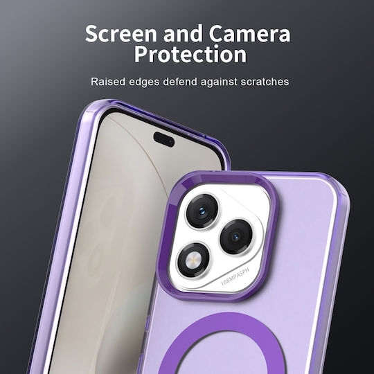 Techsuit Umschlag Rückseite Kunststoff / Silikon Lila (Honor 400 Lite)