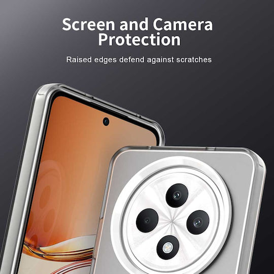 Techsuit Back Cover Πλαστικό / Σιλικόνης Λευκό (Galaxy A40Oppo A60)