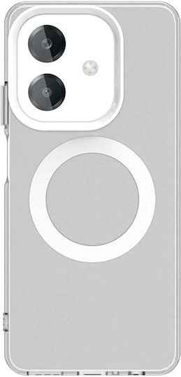 Techsuit Back Cover Πλαστικό / Σιλικόνης Λευκό (Galaxy A40Oppo A60)