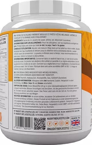 Naughty Boy COR - Cream Of Rice Ειδικό Συμπλήρωμα Διατροφής 2000gr Chocolate Orange