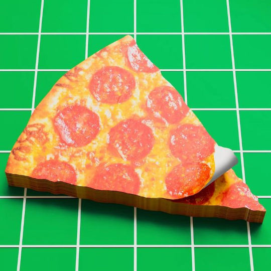 Post It Blocnotes În Formă de Pizza 150 Foi Muștar